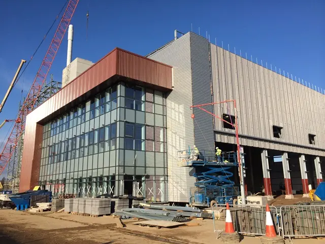 Energy recovery facility under construction in Peterborough