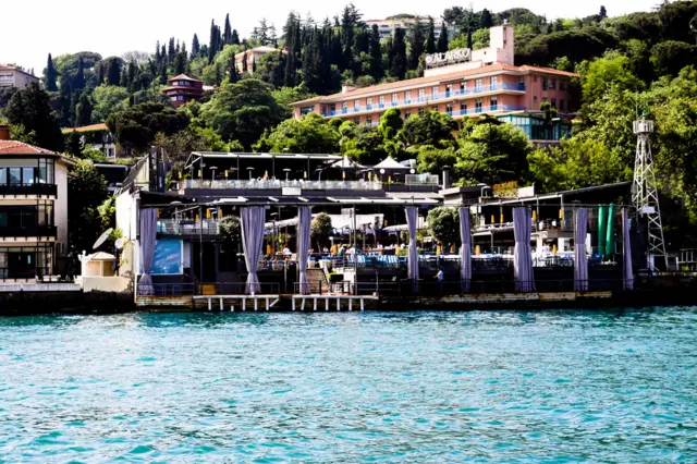 The Reina, seen from the water