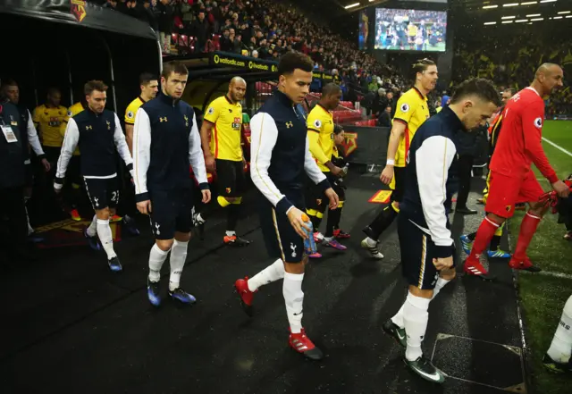 Teams walk out