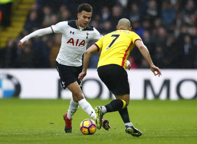 Dele Alli in action for Tottenham