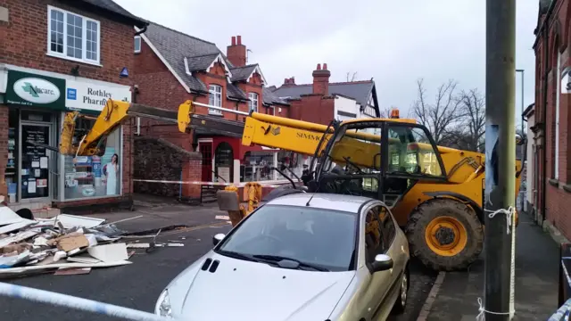 Ram raid in Rothley