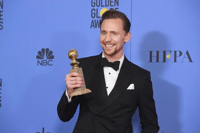 Tom Hiddleston at Golden Globes