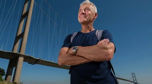 Paul rose by the Humber Bridge