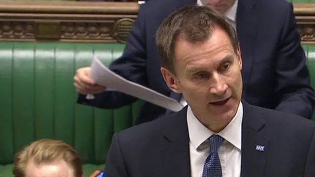 Health Secretary Jeremy Hunt