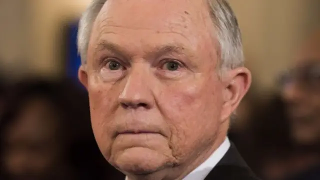 Sen Jeff Sessions during his confirmation hearing