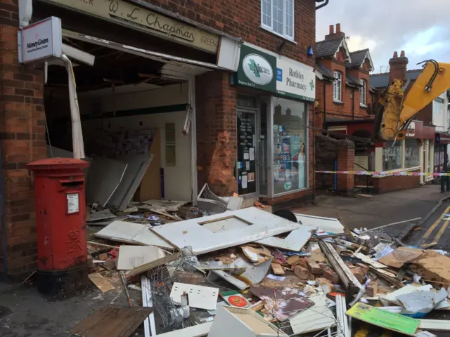 Ram raid in Rothley