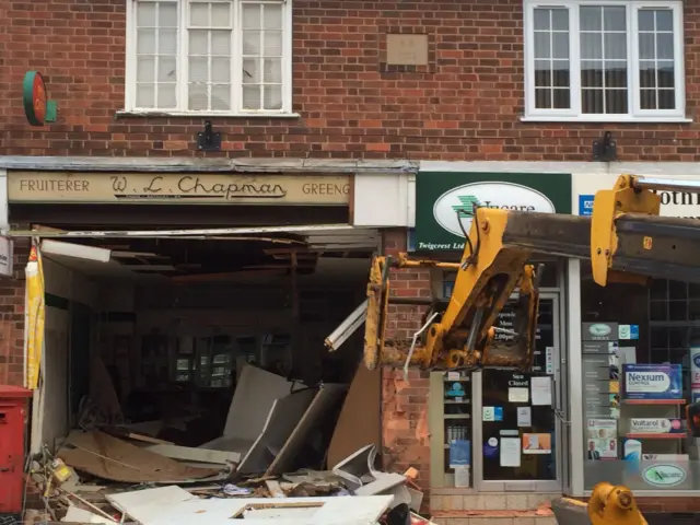 Ram raid in Rothley