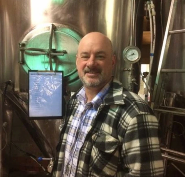 Dave Bailey in brewery