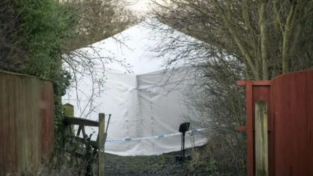 Police forensic tent