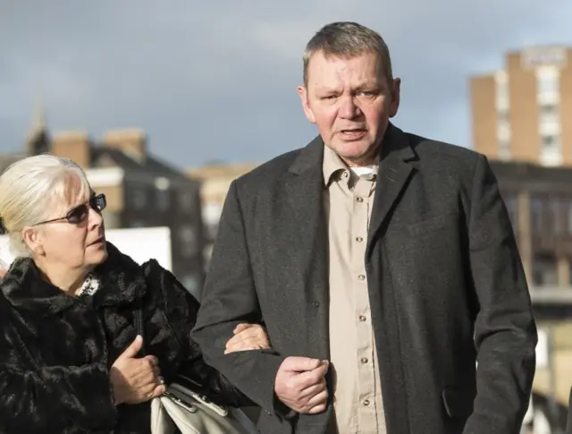 Grandparents of Katie Rough arrive at court