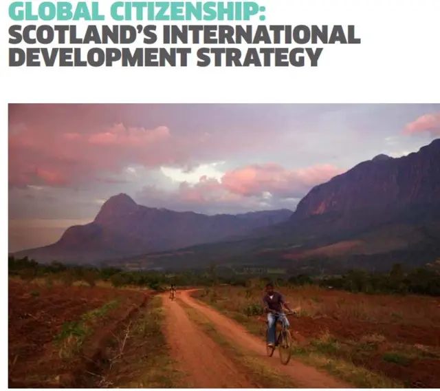 Global Citizenship: Scotland's International Development Strategy: boy on a bike