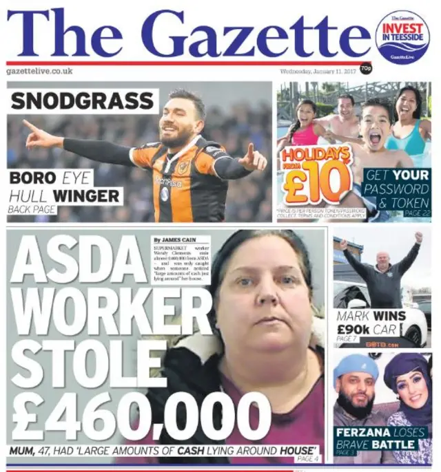 Gazette front page