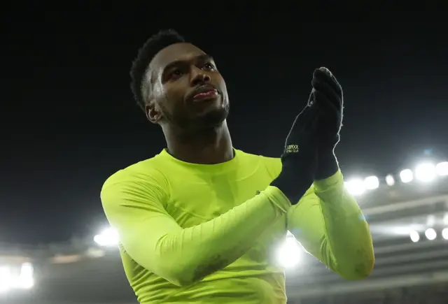 Daniel Sturridge applauds