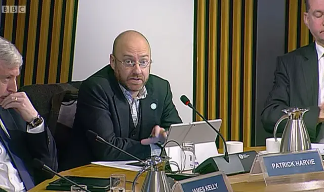 Scottish Green Party co-convener Patrick Harvie