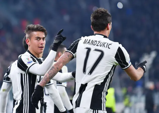 Paulo Dybala celebrates