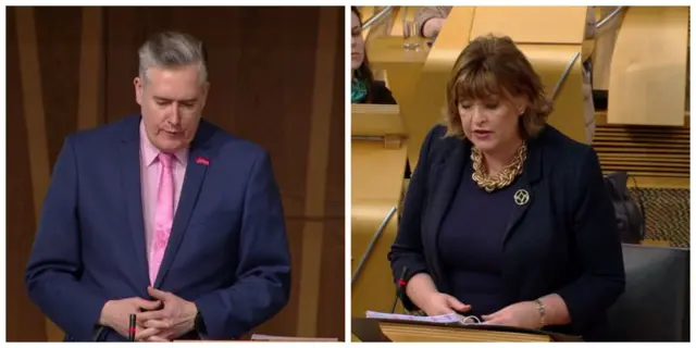 SNP MSP George Adam and Culture Secretary Fiona Hyslop