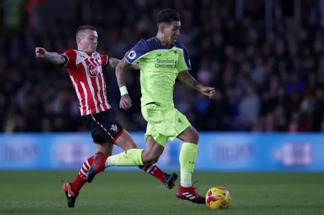 Roberto Firmino in action