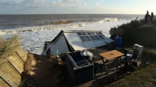 Storm surge damage in 2013