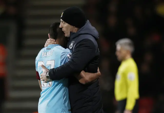 Dimitri Payet and Slaven Bilic