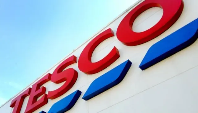 Tesco store sign