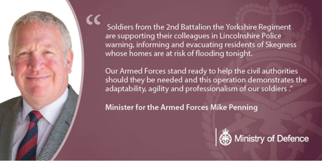 Minister for the Armed Forces Mike Penning