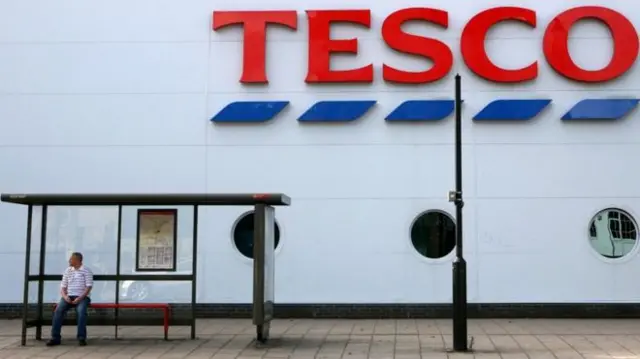 Tesco store sign