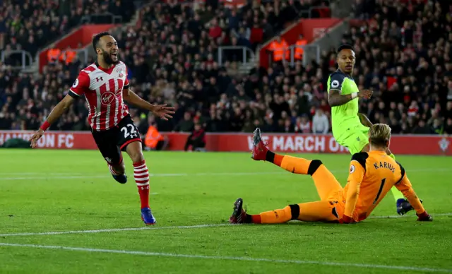 Southampton Nathan Redmond scores