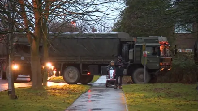 Army truck in Skegness