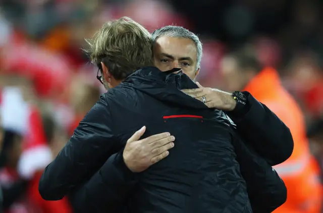 Jurgen Klopp and Jose Mourinho