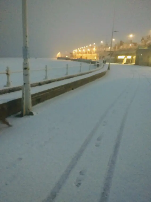 Snow in Bridlington