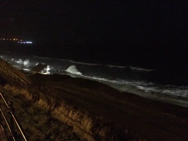 Heavy seas at Scarborough