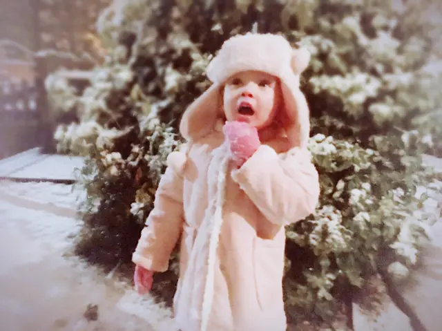 Girl in the snow