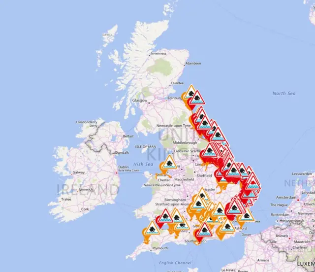 Flood map