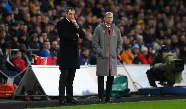 Paul Clement and Arsene Wenger