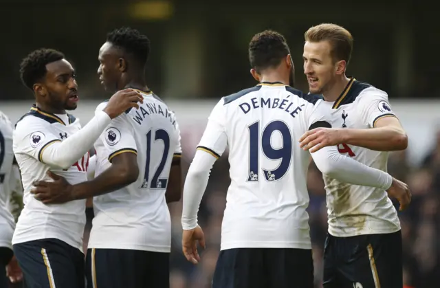 Harry Kane celebrates