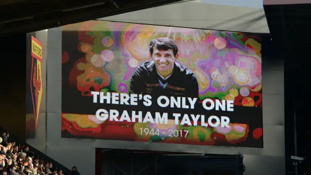 Graham Taylor tribute at Watford