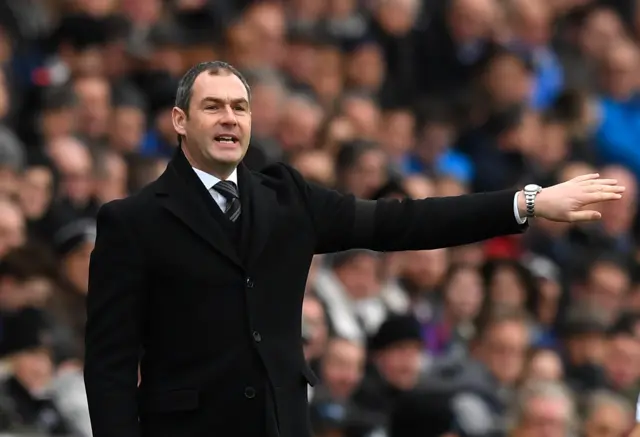 Paul Clement signals to his players