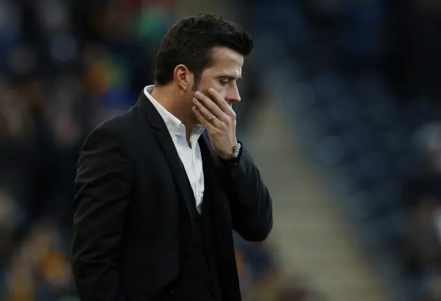 Marco Silva looks dejected