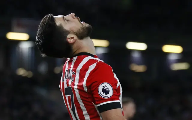 Shane Long reacts