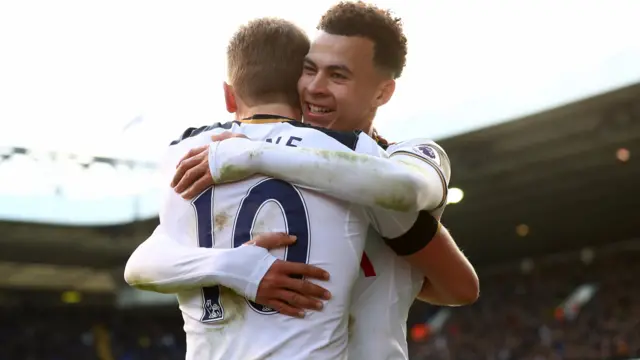 Dele Alli and Harry Kane celebrate