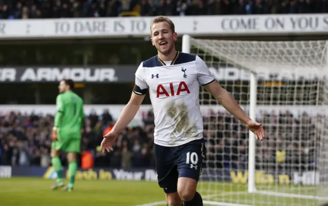 Harry Kane celebrates