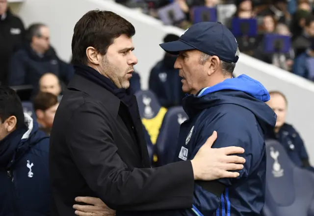 Mauricio Pochettino and Tony Pulis