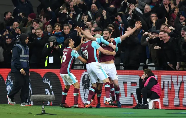 Andy Carroll of West Ham United