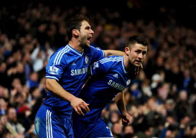 Gary Cahill and Branislav Ivanovic