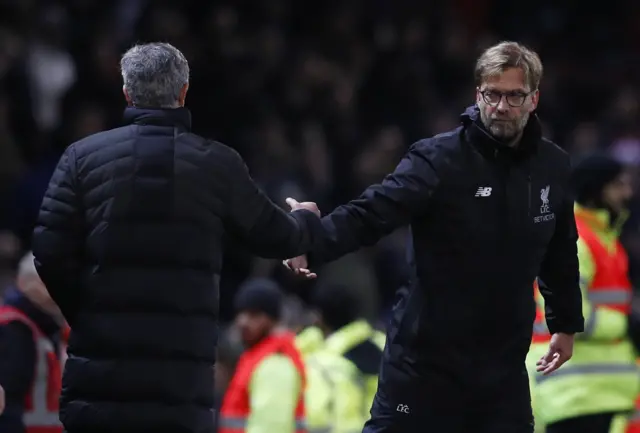 Jose Mourinho and Jurgen Klopp