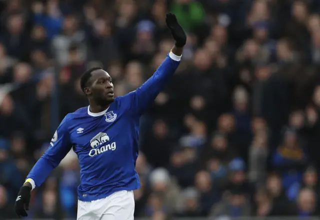 Romalu Lukaku celebrates