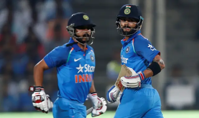 Kedar Jadhav and Virat Kohli