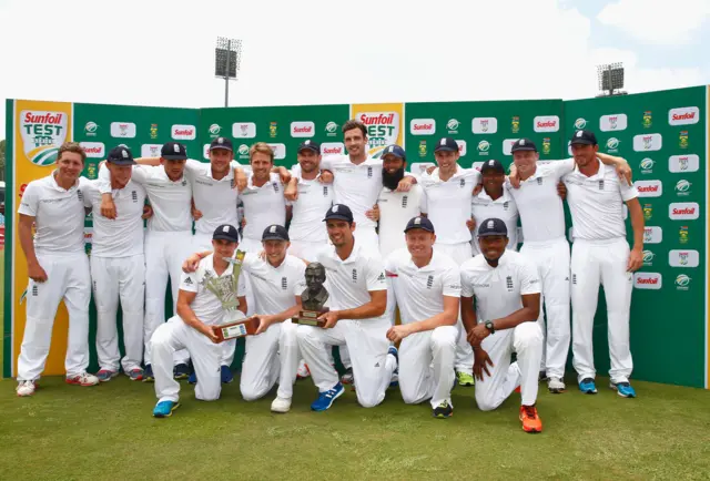 England clinched a famous Test series victory in South Africa