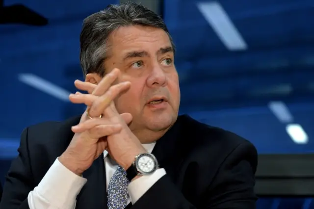 German economy minister Sigmar Gabriel