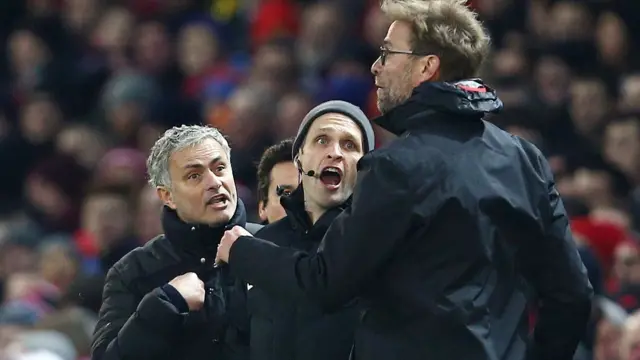 Jose Mourinho and Jurgen Klopp